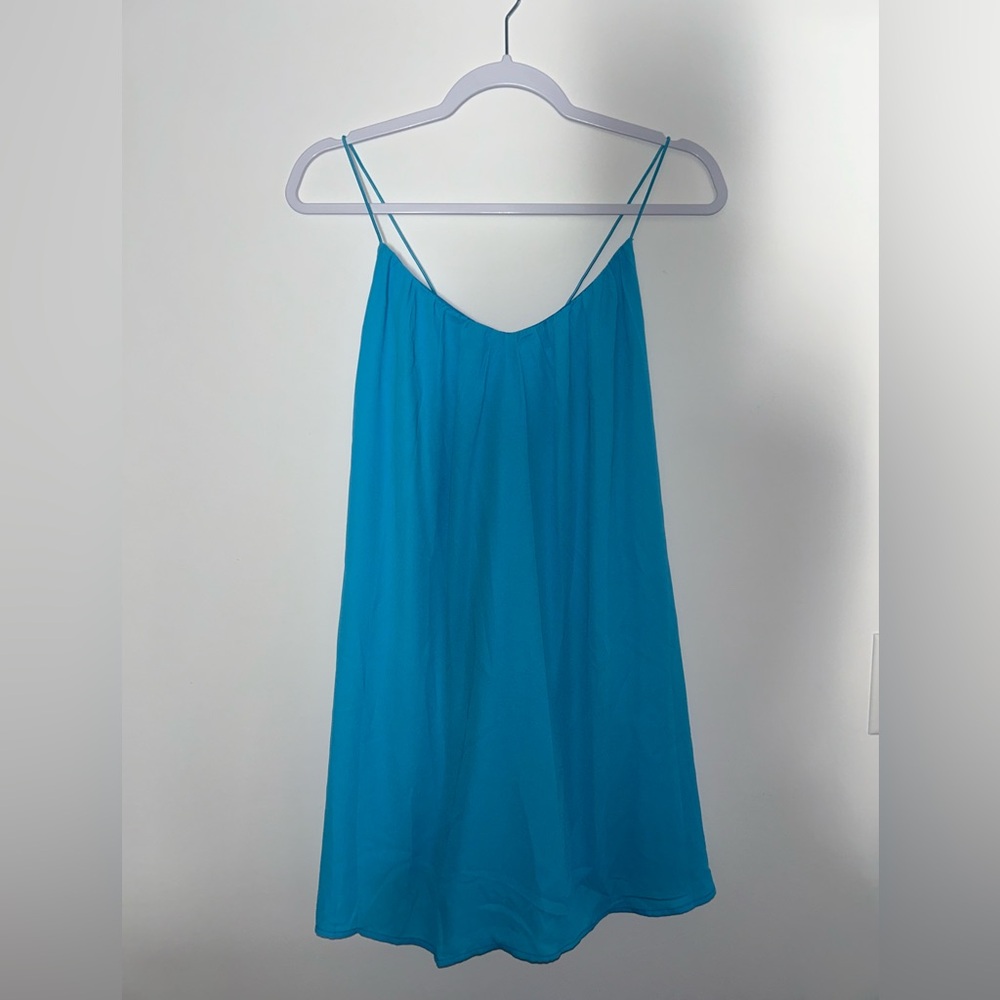 SHEIN Vibrant Blue Spaghetti Strap Mini Dress
